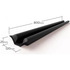 Veda Porta Protetor Rolinho 80cm Impermeável Proteção Dupla Preto - Imagem 7
