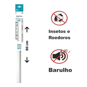 Veda Porta 80cm C/ Silicone C/ Adesivo 3m Stamaco