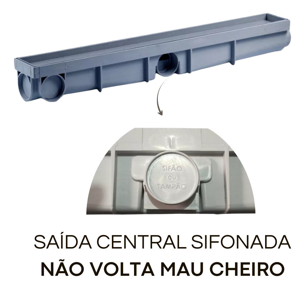 RALO INVISIVEL LINEAR 6X50CM CINZA SSLARES - Imagem 4