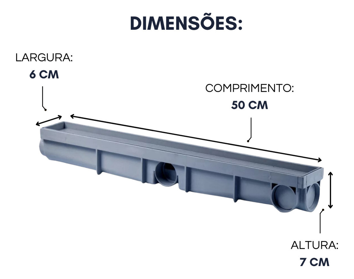 RALO INVISIVEL LINEAR 6X50CM CINZA SSLARES - Imagem 6