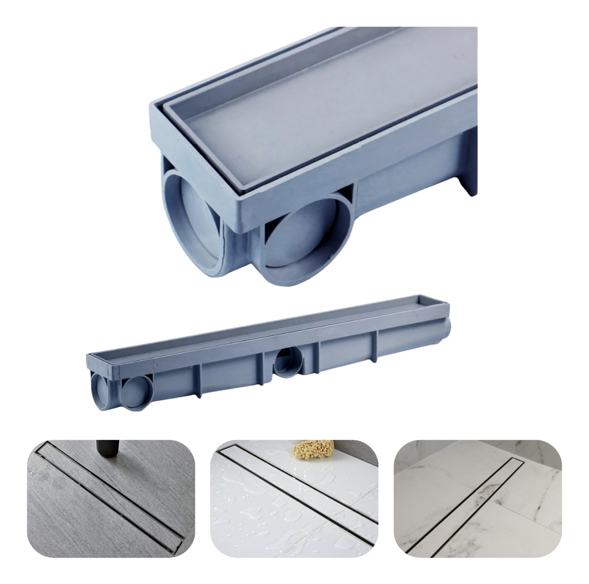 RALO INVISIVEL LINEAR 6X50CM CINZA SSLARES